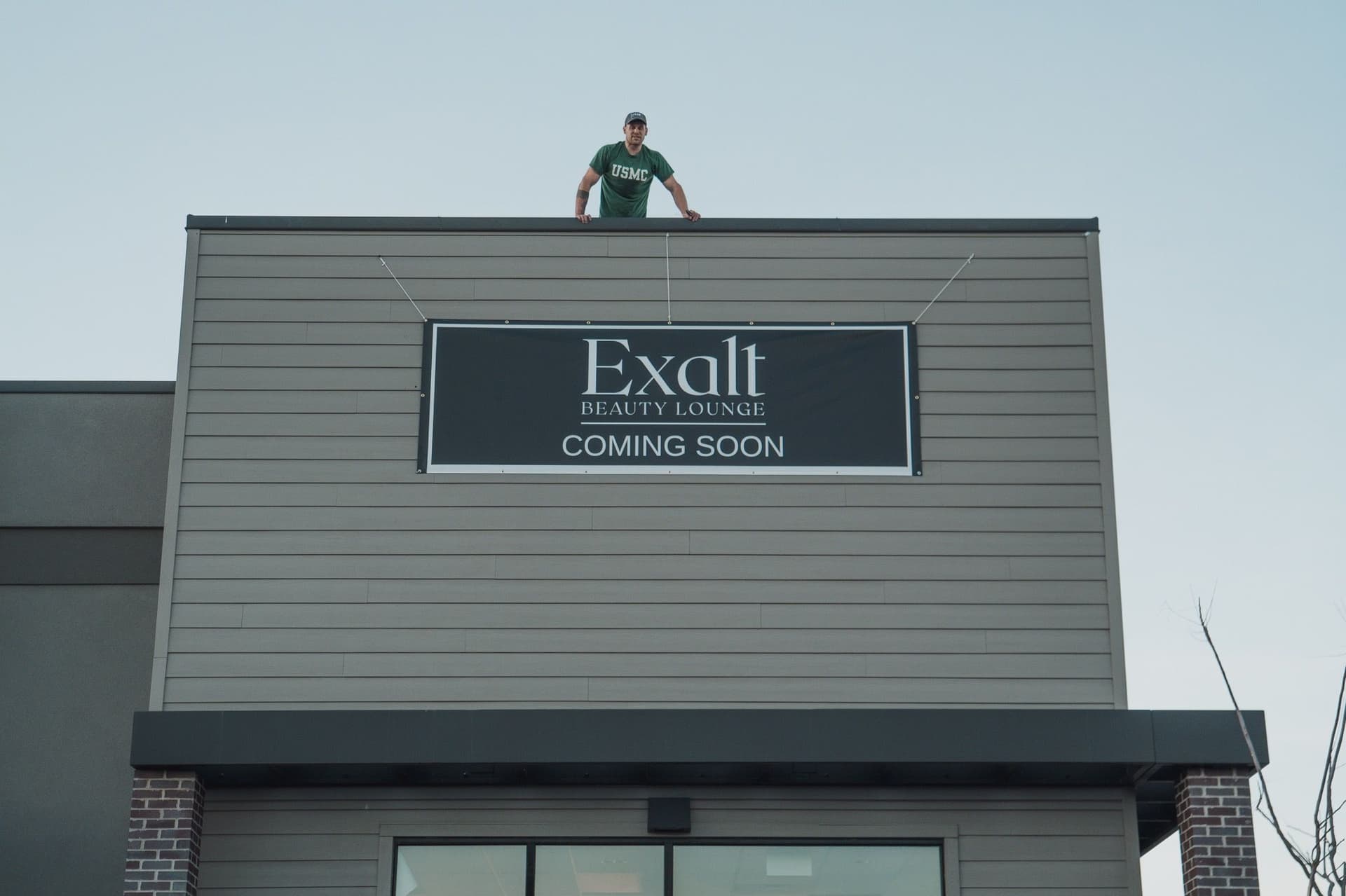 "Coming Soon" Vinyl Sign Installation for Exalt Beauty Lounge image