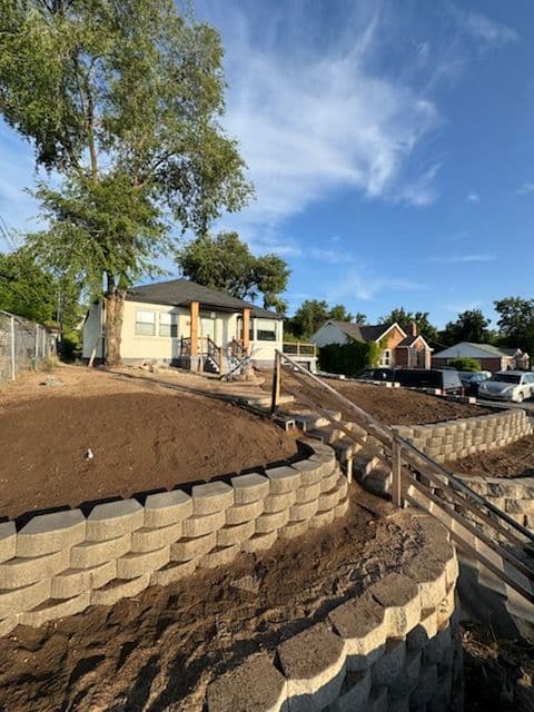 Gallery photos for North Salt Lake Yard Transformation Retaining Walls: Image #1