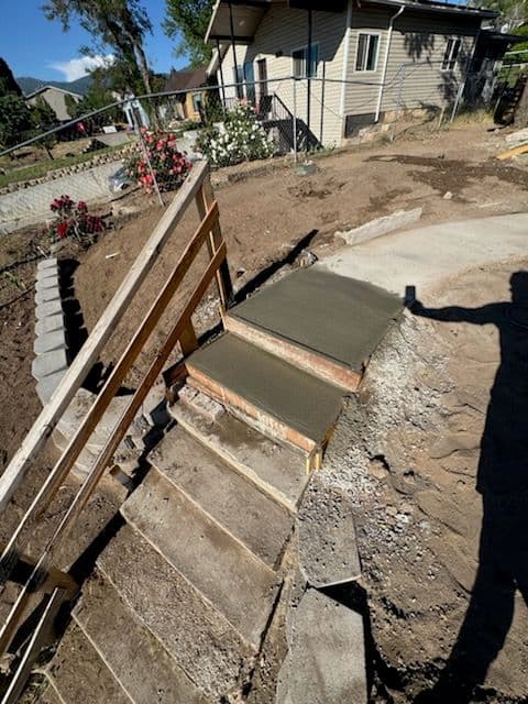 Gallery photos for Transforming Old Steps with Concrete Rehab: Image #1